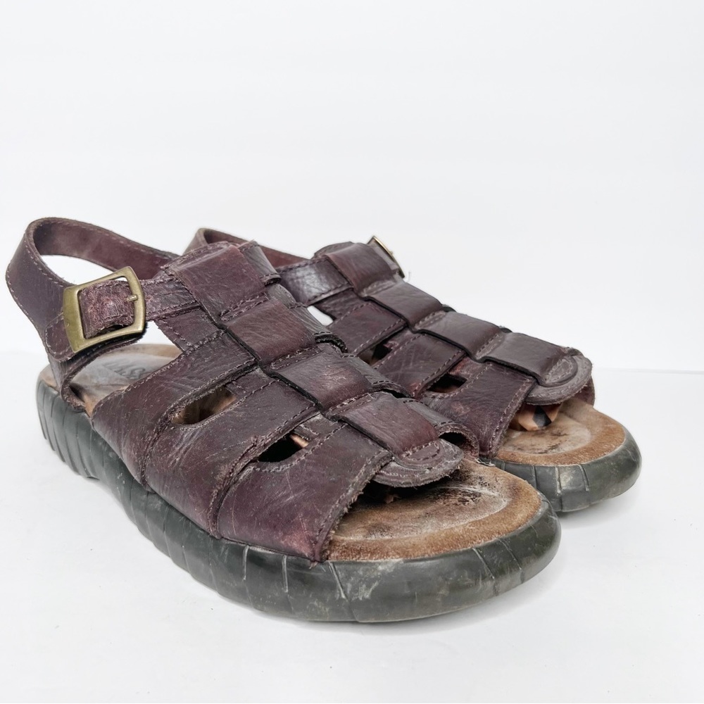 Vintage Y2K Dr. Martens Look Fisherman Leather Sandals Size 11
